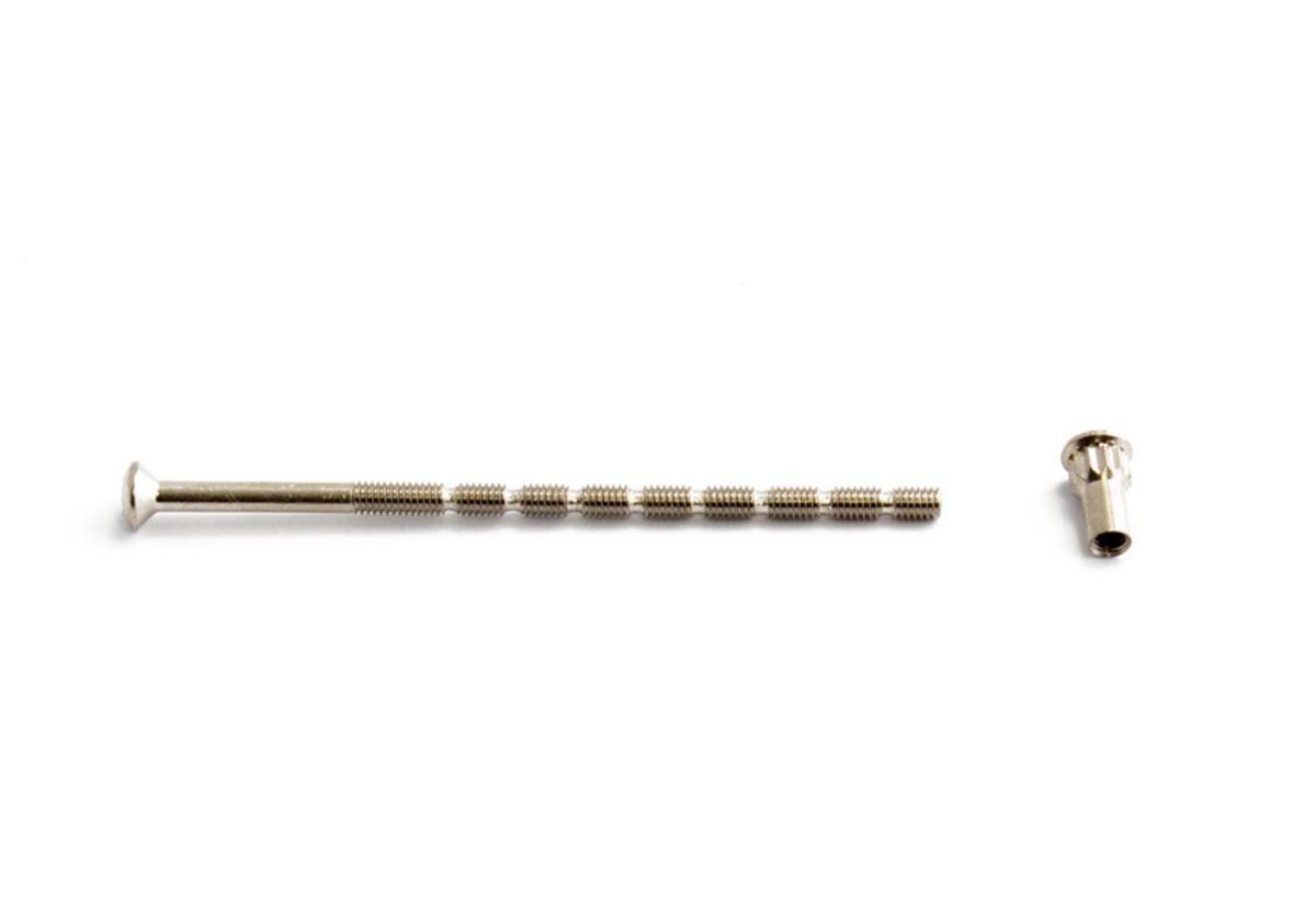 Skruv med hylsmutter Habo - SKRUV M HYLSMUTT.M4X90 NICKEL KLIPPBAR SB HABO 76836