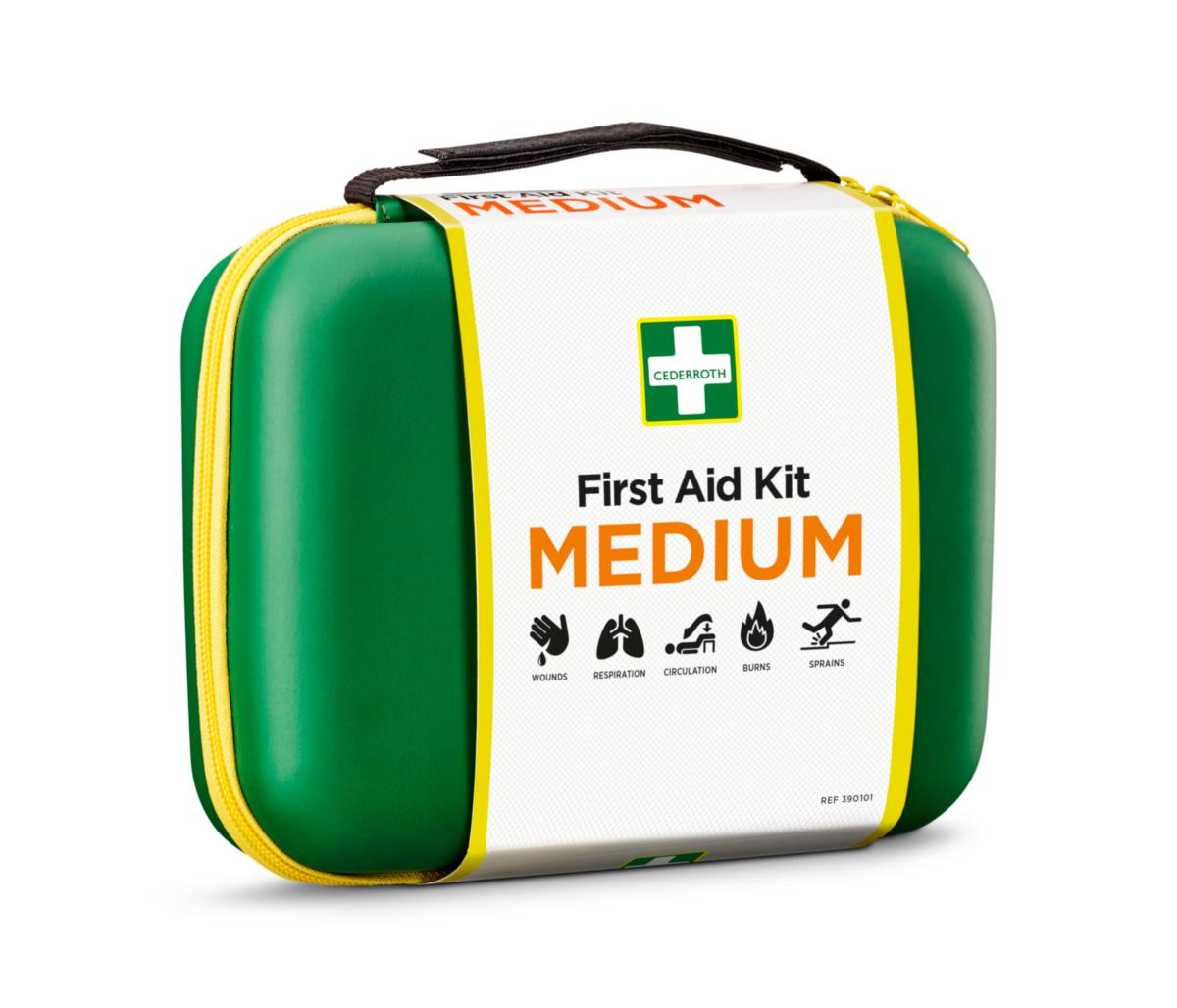 Första Hjälpen Kit Cederroth 390101 Medium - FÖRSTAHJÄLPEN KIT MEDIUM CEDERROTH 390101