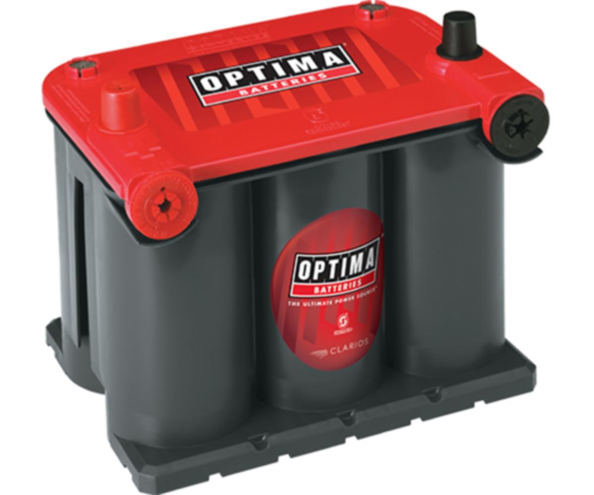 Startbatteri Optima AGM röd - STARTBATTERI 12V 50AH OPTIMA AGM RÖD U 4,2 804-250