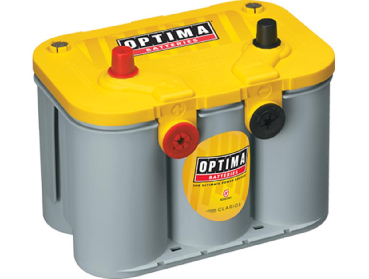 Start-/förbrukningsbatteri Optima AGM gul - START/FÖRBR.BATTERI 12V 55AH OPTIMA AGM GUL U 4,2 814-254