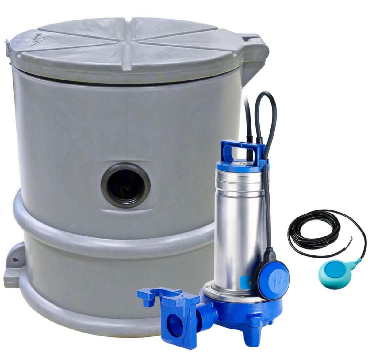 Avloppspumpstation Compit Mini Bas-paket 1-fas med DXGM 25-11 pump, Flygt - COMPIT MINI BASPAKET 1F KPL AVLOPPS-PST M PUMP 1-FAS