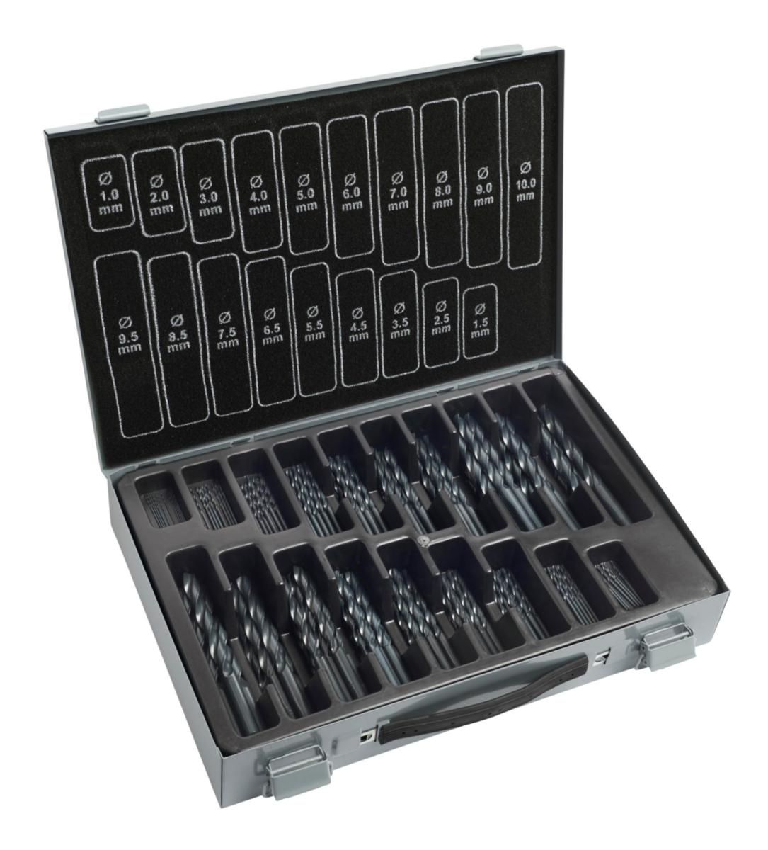 Spiralborrsats Ironside HSS - SPIRALBORRSATS IRONSIDE HSS VALS 1-10MM 170ST PLÅTL 202688