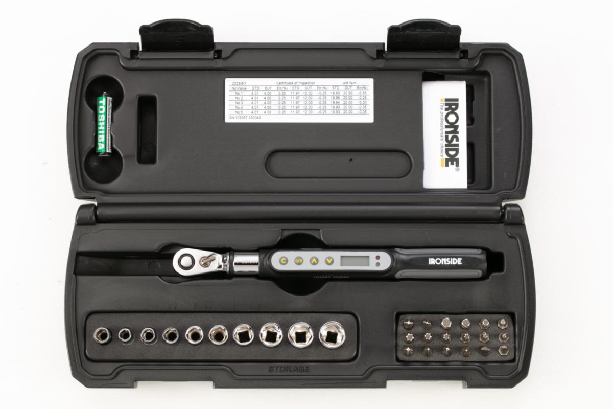 Momentnyckelsats Ironside 1/4" digital - MOMENTNYCKELSATS IRONSIDE 1/4" 4-20NM DIGITAL 29DEL 103067