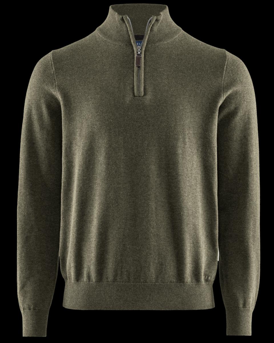 Sweatshirt Berkeley Brockton 1730 - BROCKTON HALFZIP OLIVE XXL