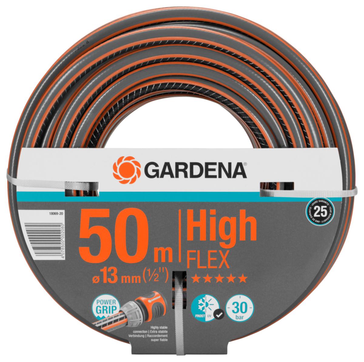 Vattenslang Gardena Comfort HighFlex 1/2" - COMFORT HIGHFLEX 50 M 1/2" GARDENA 18069-20