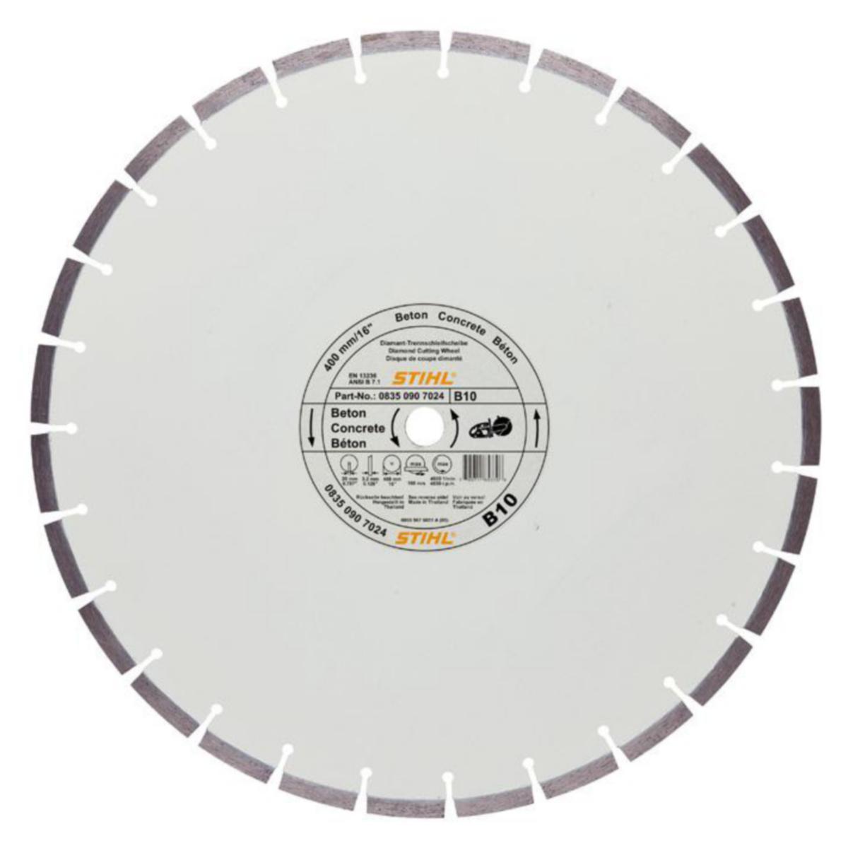 Diamantklinga Stihl D-B10 - DIAMANTKAPSKIVA D-B10 Ø 350 MM 0835-090-7052