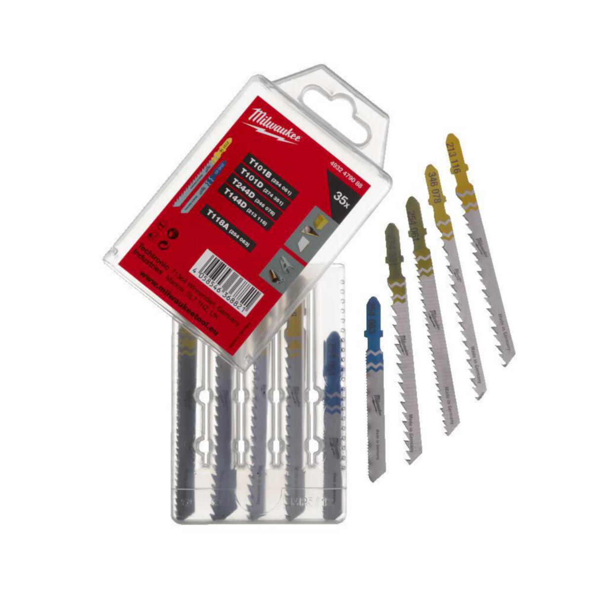 Sticksågbladsats Milwaukee 35-del - STICKSÅGBLAD SET 35-DELARS MILWAUKEE 4932479088