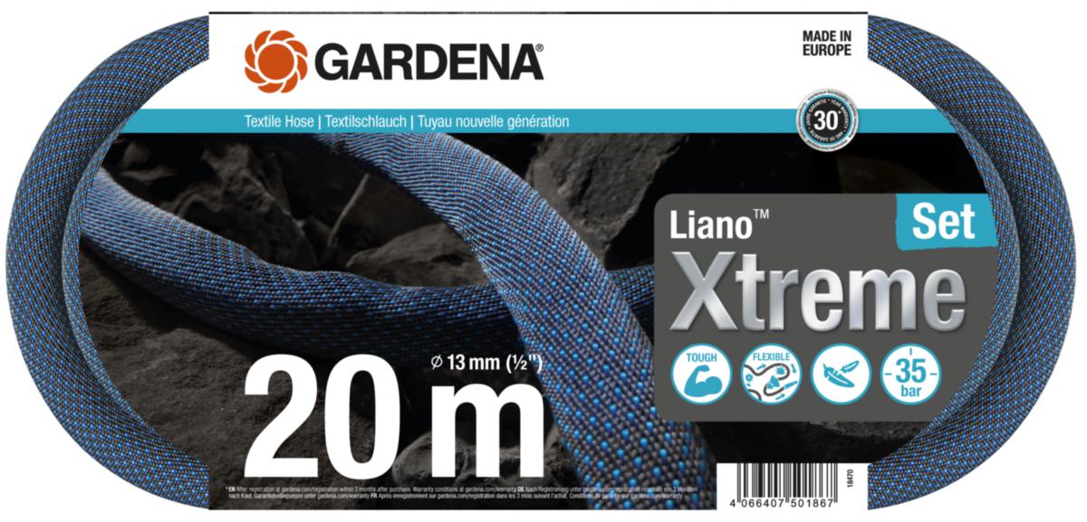 Textilslang Gardena Liano™ Xtreme Set - SLANG LIANO XTREME 20M SET GARDENA 18470-20