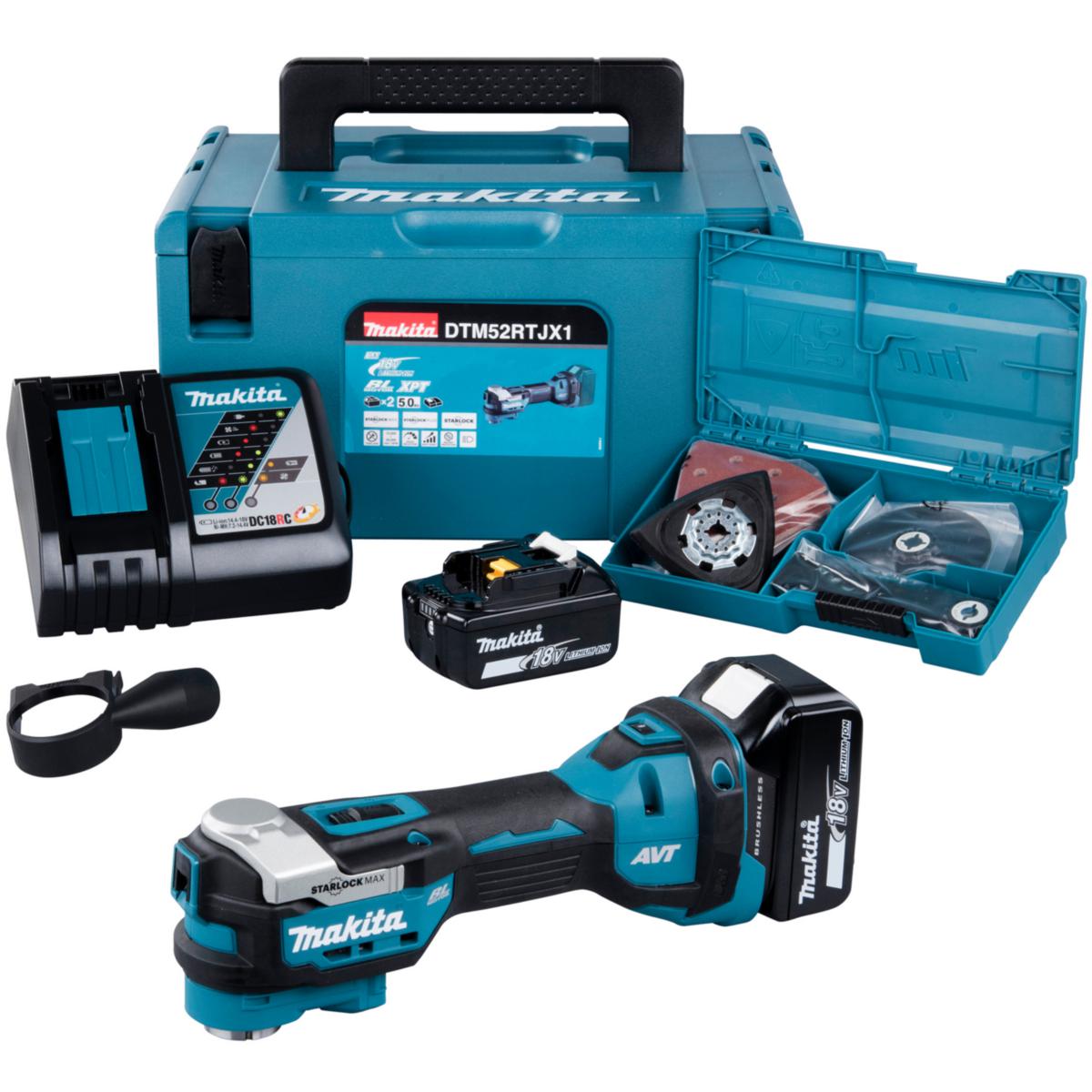 Multiverktyg Makita DTM52RTJX1 - MULTIVERKTYG 18V DTM52RTJX1 MAKITA DTM52RTJX1
