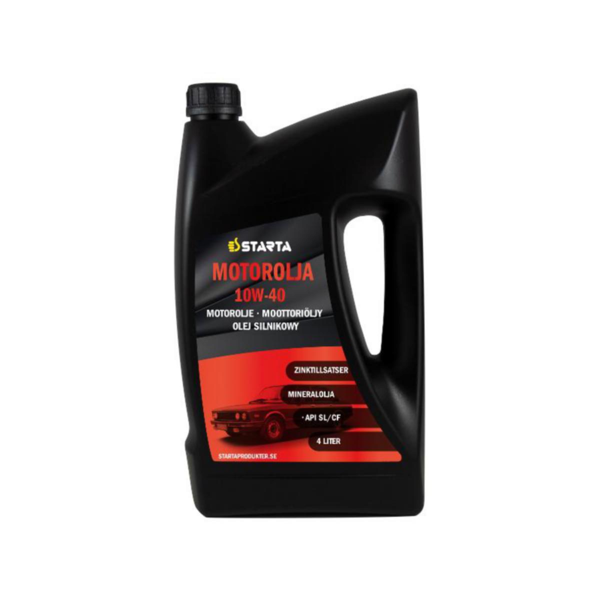 Motorolja Starta 10W-40 - MOTOROLJA 10W-40 4 LITER STARTA 1201255