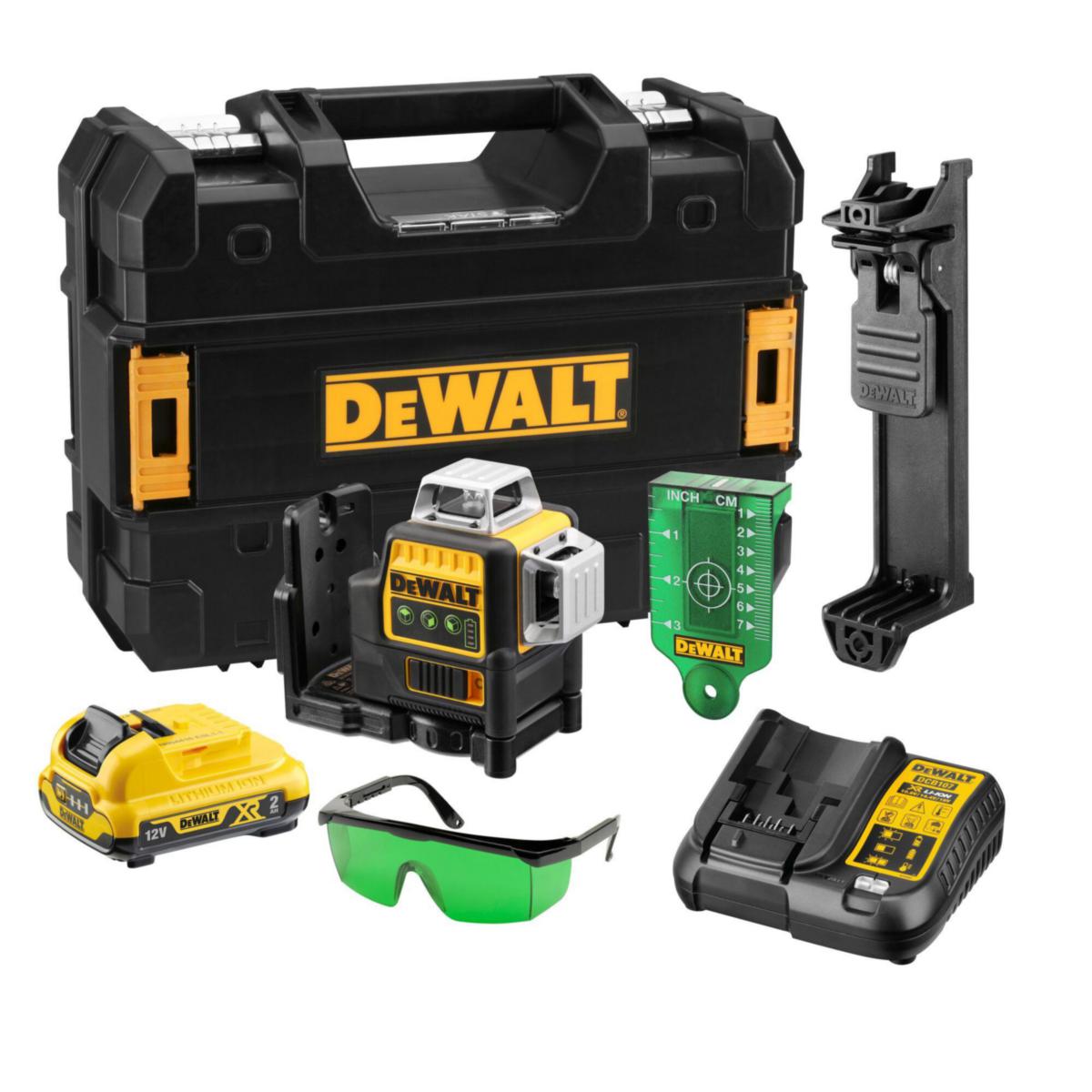 Krysslinjelaser DEWALT DCE089D1G 12 V Grön - LINJELASER 10.8V GRÖN DEWALT DCE089D1G-QW