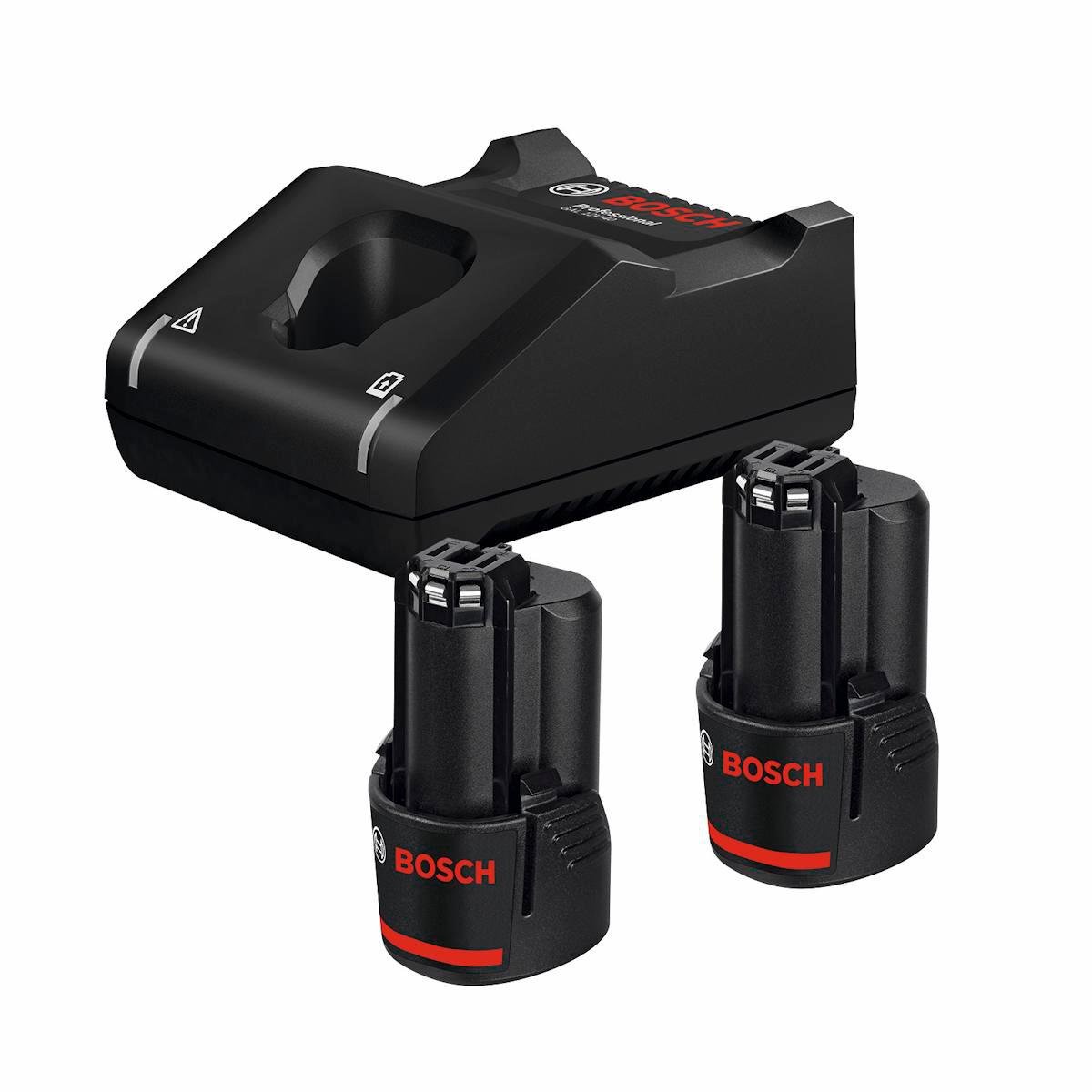 Laddpaket Bosch 12V 3.0 Ah - BATTERISET 12V 2X3.0AH GAL12V BOSCH 1600A019RD