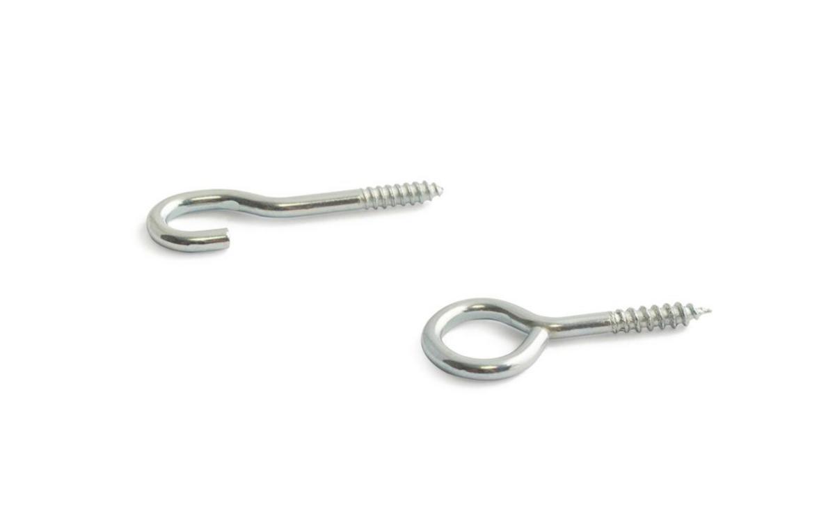 Krok & Ögla Habo 807 till gardinspiral - GARDINÖGLOR & KROK 807 NICKEL 10X10/ SB HABO 32763