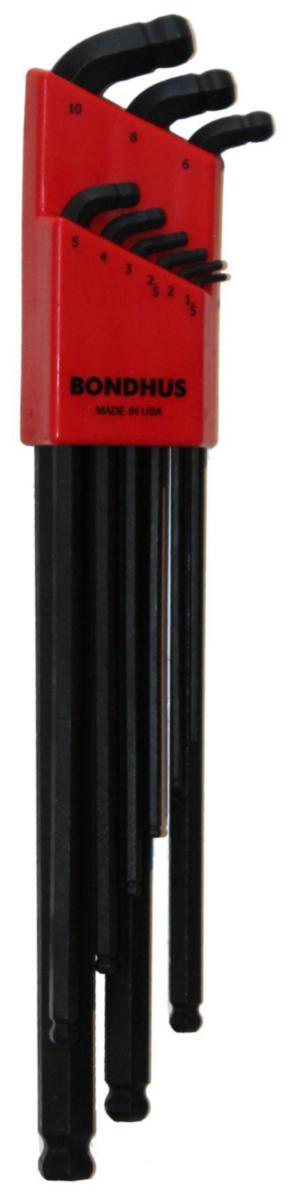 Vinkelnyckelsats Bondhus SDBLX9M - VINKELNYCKELSATS BONDHUS STUBB SDBLX9M 1.5-10MM 100GR