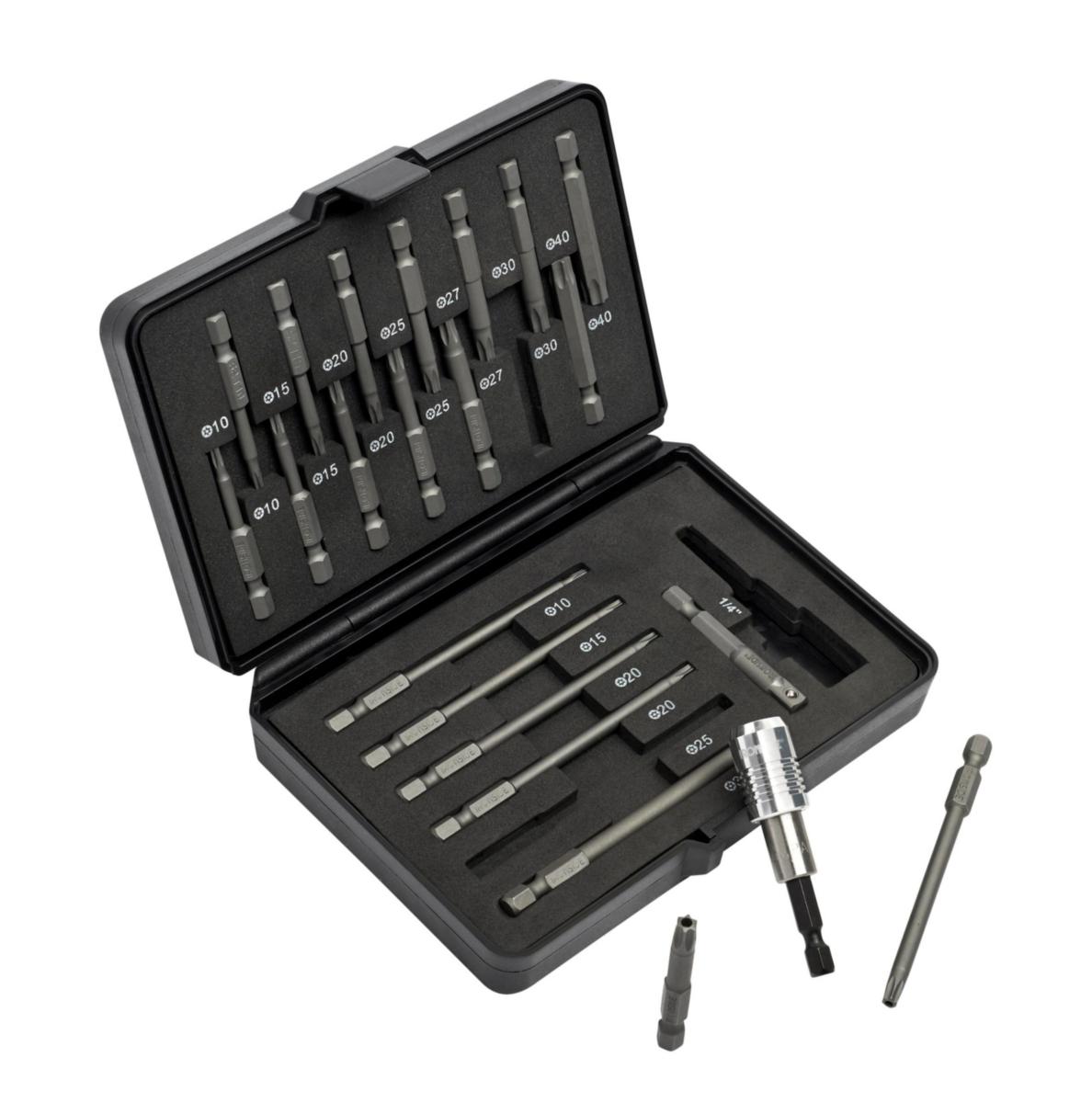 Bitssats Ironside långa bits 22 delar - BITSSATS TORX/HÅL LÅNGA 22DEL IRONSIDE 244008