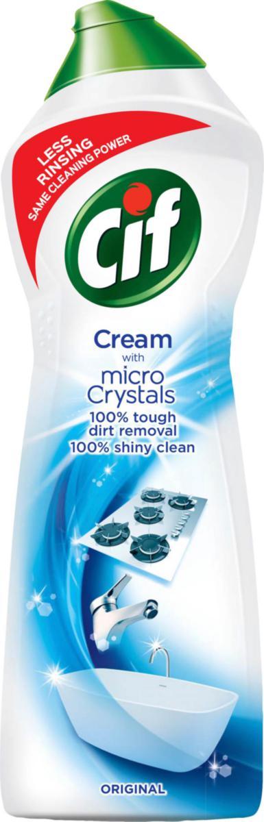 Rengöringsmedel CIF Cream Original och Lemon 750 ml - RENGÖRINGSMEDEL CIF ORIGINAL 750 ML SVANENMÄRKT