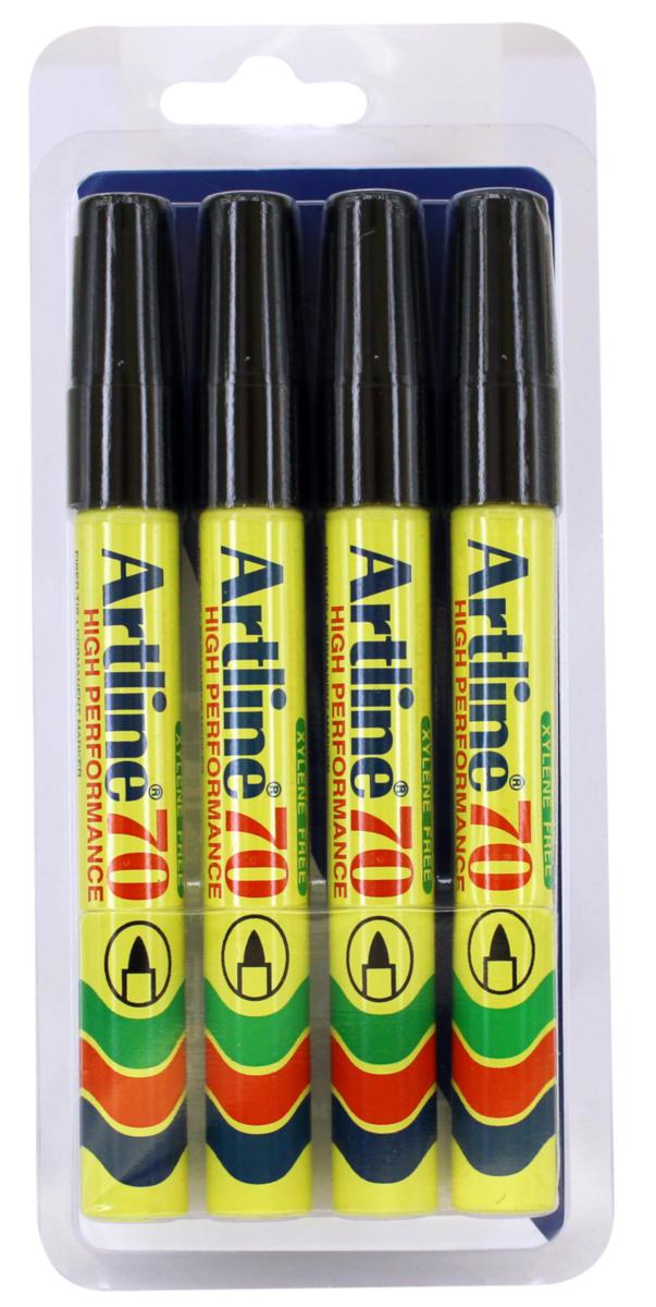Märkpenna Artline 70 - MÄRKPENNA ARTLINE 70 4-P (SB) SVART 1.5MM SPETS