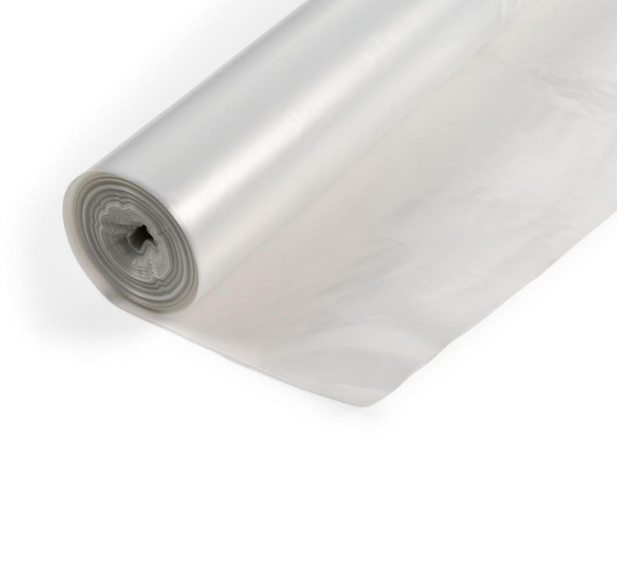 Täckfolie, Transparent - PLASTFOLIE 2000X0,10MM 50M/RLE OFÄRGAD