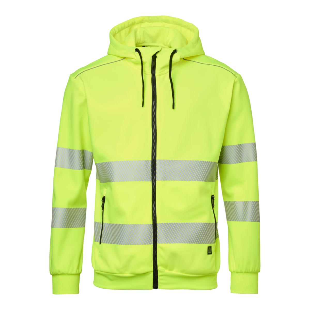 Huvtröja Top Swede 284 - HOODIE ZIP 284 HIVIS GUL S TOP SWEDE 1002141712008