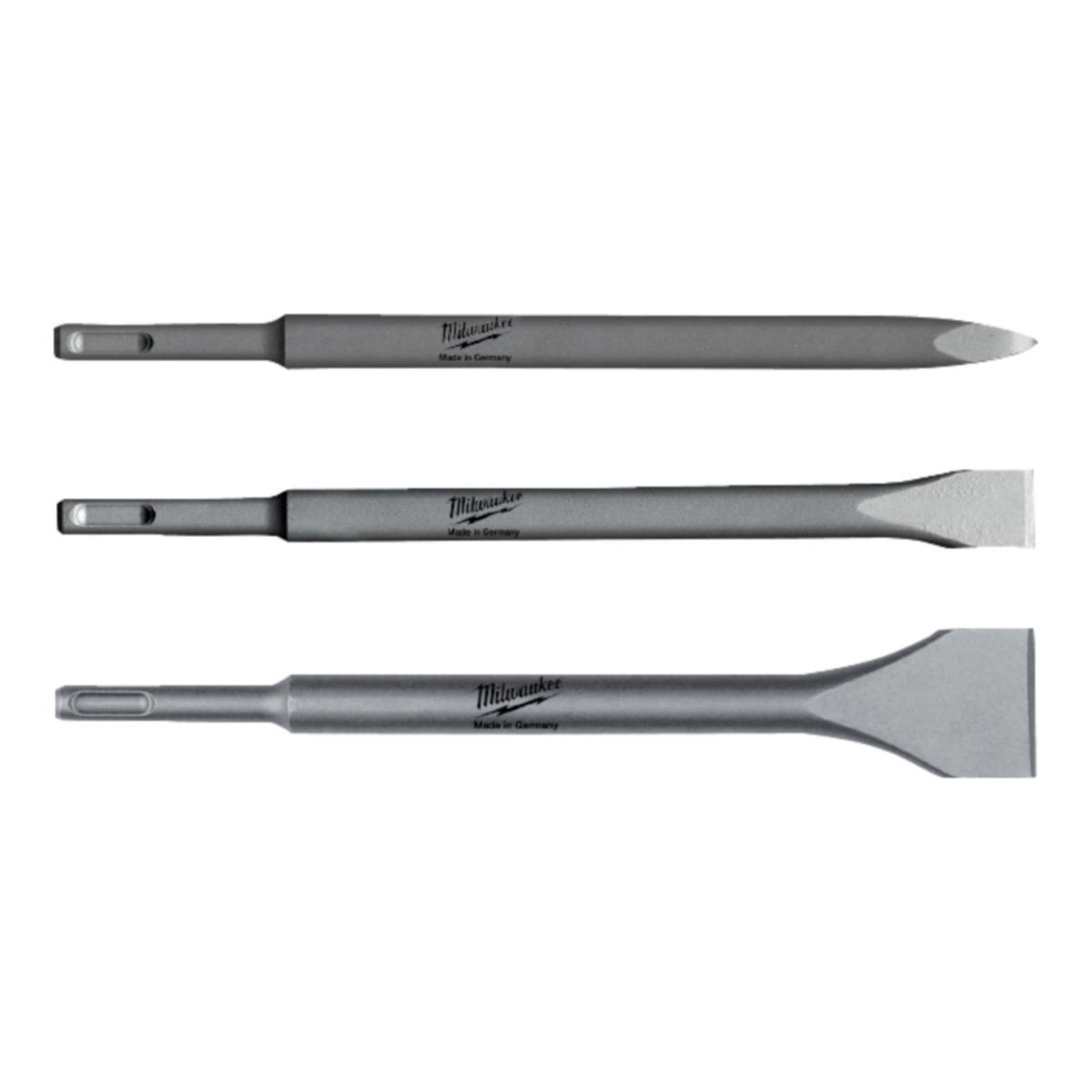 Mejselset Milwaukee SDS+ - MEJSELSET SDS+ 3-DELAR MILWAUKEE 4932430001