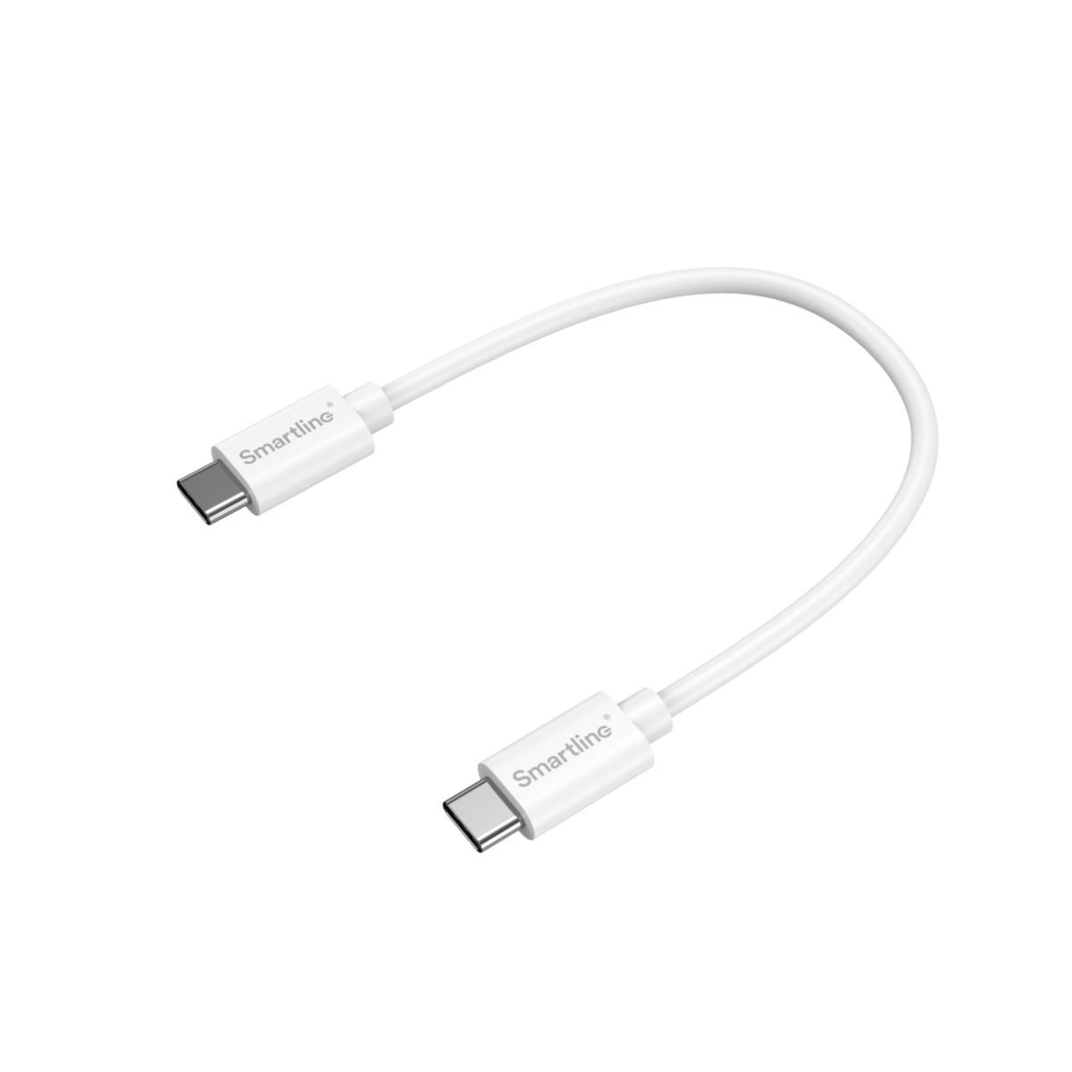 Laddkabel, USB-C till USB-C - LADDKABEL 2 M USB-C TILL USB-C VIT SMARTLINE
