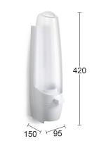 Bägardispenser 12cl vit