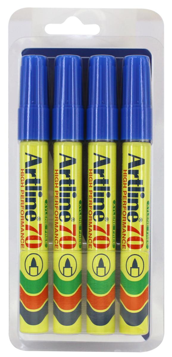 Märkpenna Artline 70 - MÄRKPENNA BLÅ 70 4-P (SB) 1.5MM SPETS ARTLINE