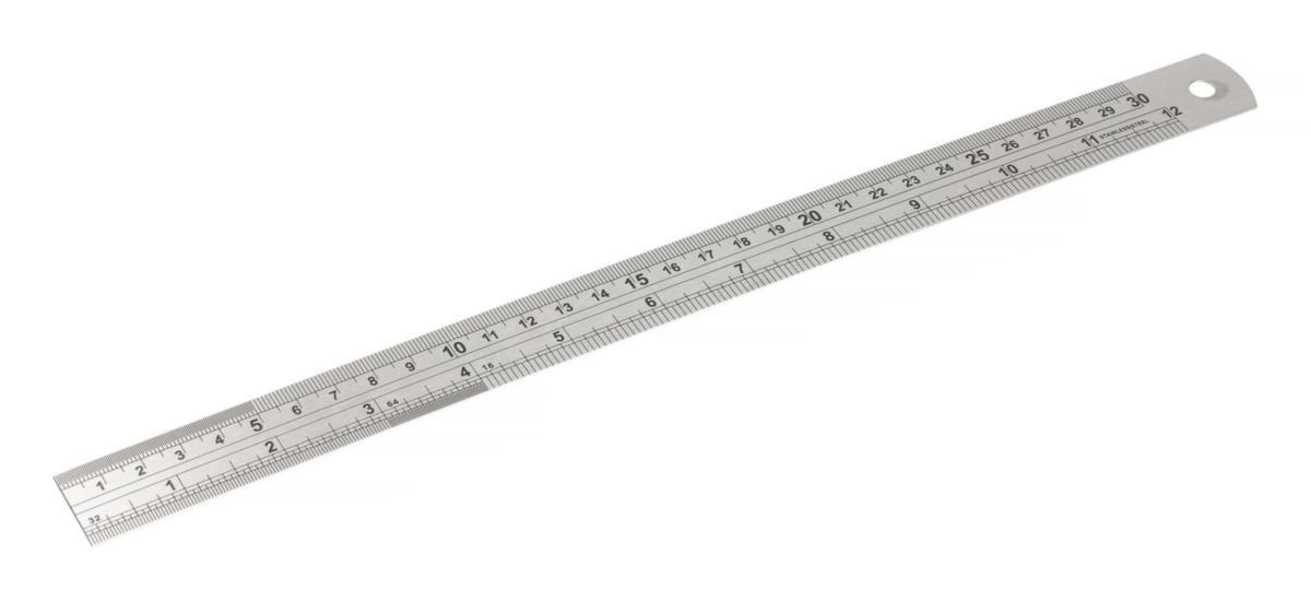 Stålskala PELA - STÅLSKALA 500 X 30 X 1.0MM PELA