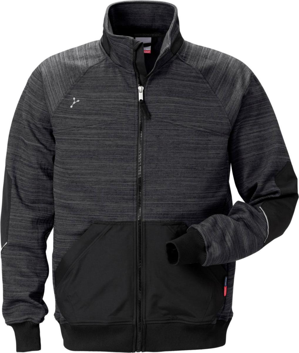 Sweatshirtjacka Fristads 7052 SMP - SWEATSHIRTJACKA 7052 GR/SV L GEN Y FRISTADS 125026-896 L