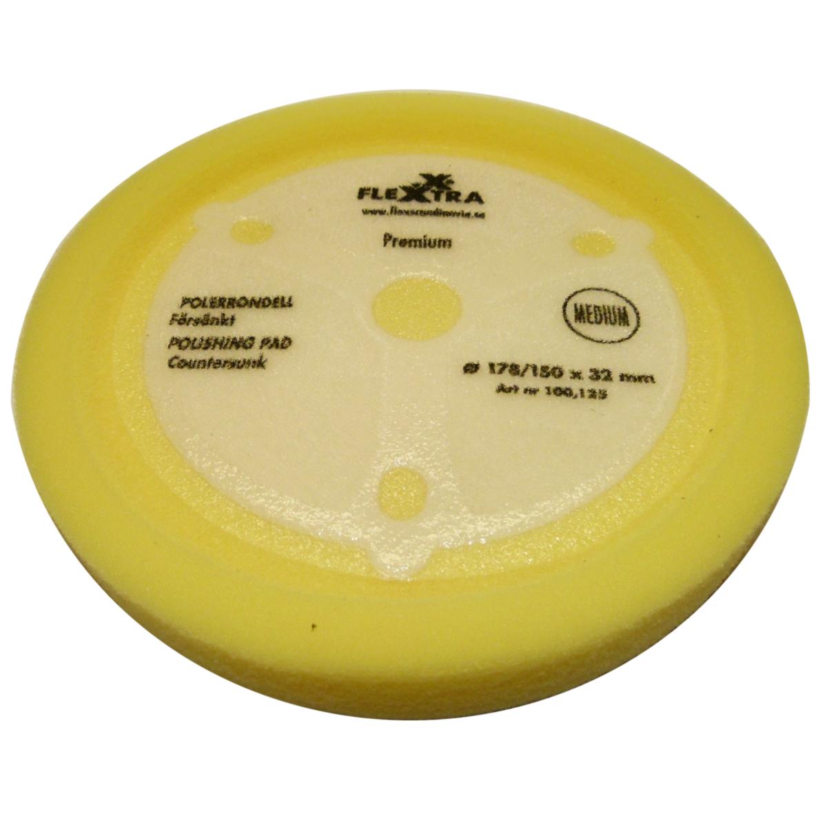 Polerrondell Flexxtra Gul - POLERRONDELL GUL ME 160X140X30 FLEX 100.118