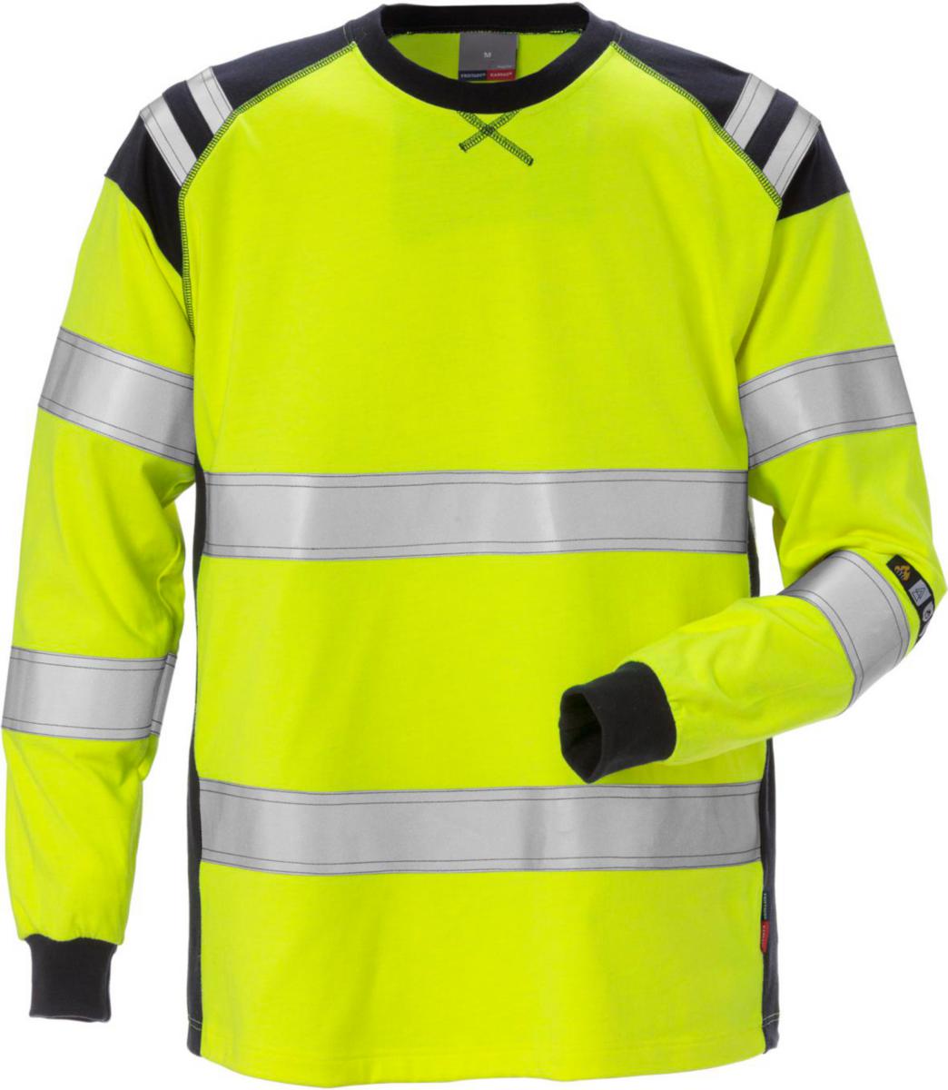 Långärmad T-Shirt Fristads 7077 TFLH - T-SHIRT 7077 TFLH GUL/MA M FLAM FRISTADS 125041-171 M