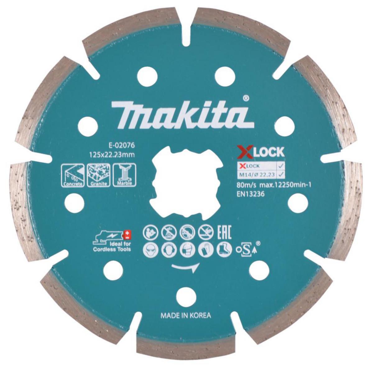 Sågklinga Makita E-02076 - SÅGKLINGA DIAMANT 125MM X-LOCK MAKITA E-02076