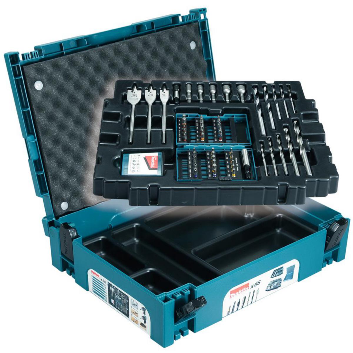 Tillbehörskit Makita MAKPAC 66 delar - MAKITA TILLBEHÖRSSATS 66 DELAR MAKITA B-43044