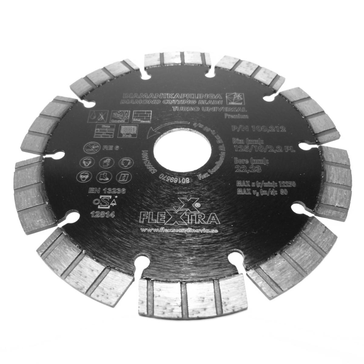 Diamantklinga Flexxtra Turbo Lasersvetsad - DIAMANTKL.140X2.15  TURBO UNIV FLEXXTRA 100.213