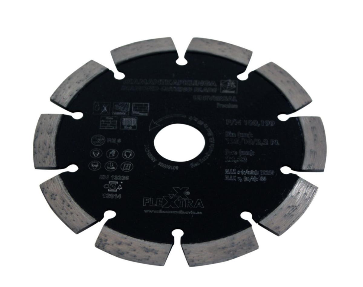 Diamantklinga Flexxtra Universal Lasersvetsad - DIAMANTKL.125MM UNIV.LAZ STD 22.2 FLEXXTRA 100.199