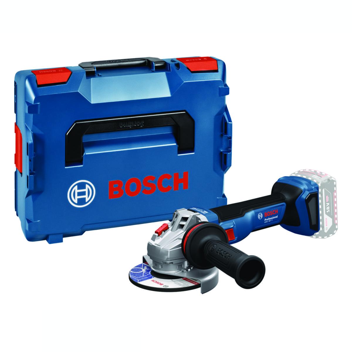 Vinkelslipmaskin Bosch GWS 18V-11 Solo - VINKELSLIP BOSCH GWS 18V-11 SOLO L-BOXX 125MM 0-9000 V/M M