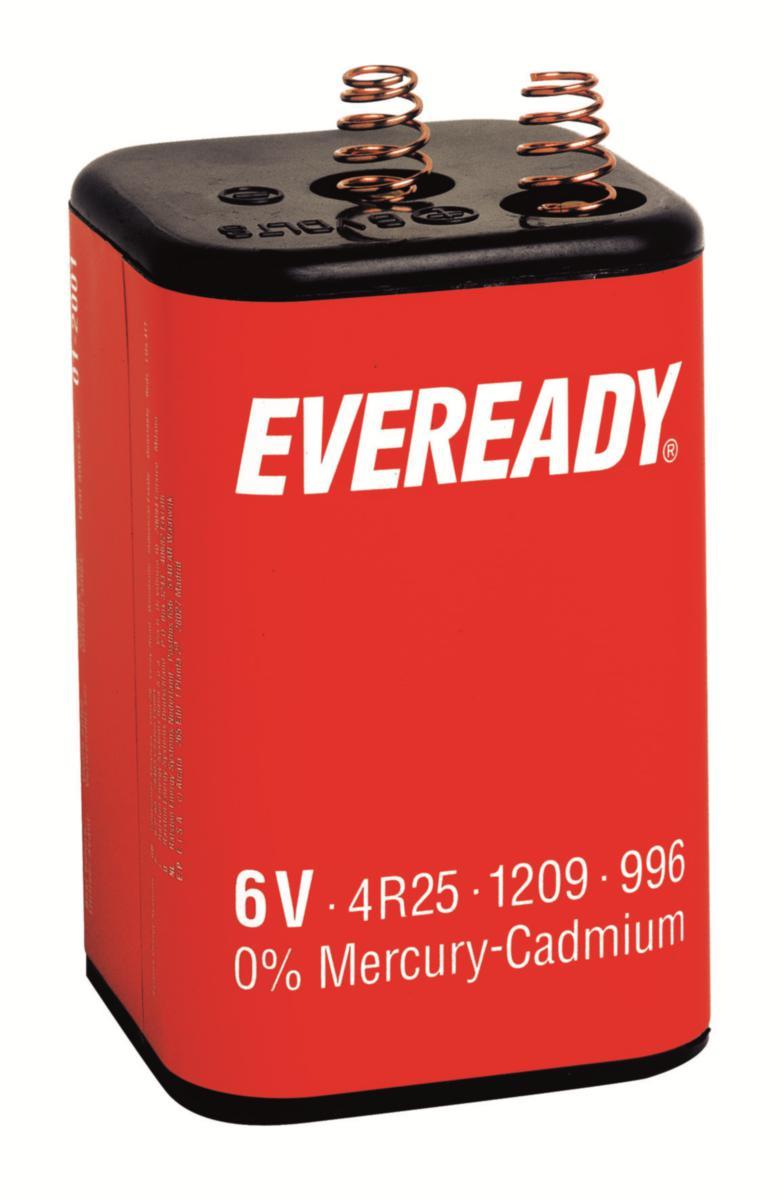 Högeffektsbatteri med fjädrar, 6V - BATTERI PJ996/4R25 VP 6V EVEREADY