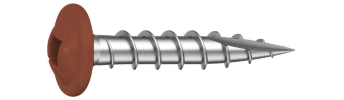 Fönsterbleckskruv Ejofix-FP - FÖNSTERBL.SKRUV EJOFIX 3.5X20 RFR TEGELRÖD RAL 8004 F500