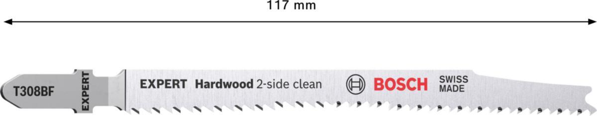Sticksågblad Bosch 2-Side Clean Trä - STICKSÅGBLAD T308BF TRÄ 3/FP BOSCH 2608900543