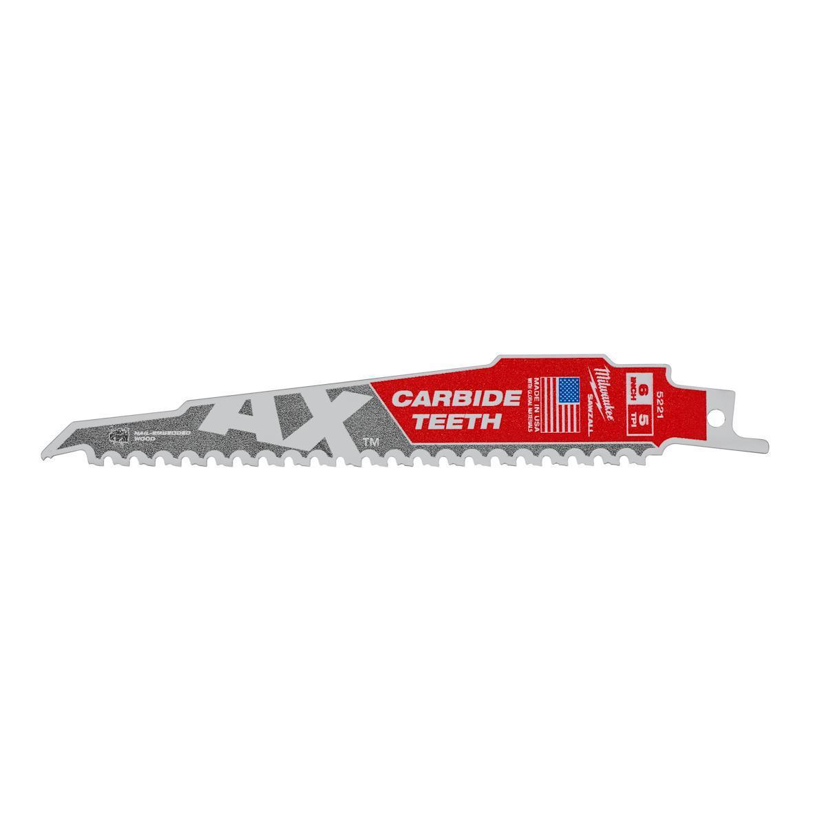 Tigersågblad Milwaukee AX Carbide - TIGERSÅGBLAD AX CARB 150X5T MILWAUKEE 48475221