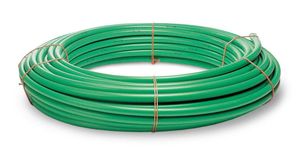 Kabelrör SRN, slät, grön, i ring - KABELRÖR PEM 50/44 GRÖN (50) SLÄTA