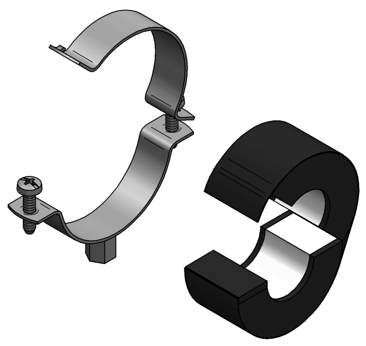 Klammer kyl EF Husky med 19 mm isolering, MEFA - EF HUSKY 48/19MM M8/M10 KYLSVEP. MEFA