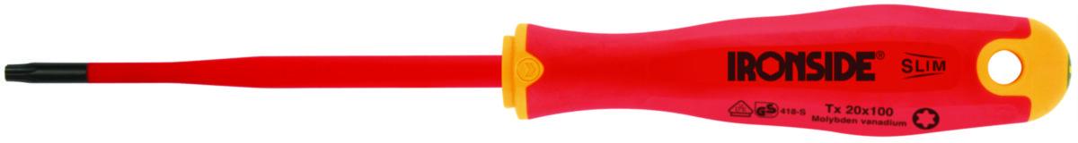 Skruvmejsel Ironside TX Slim 1000V - SKRUVMEJSEL SL1000V TX25X125MM SLIM 3-KOMP.IRONSIDE 100640