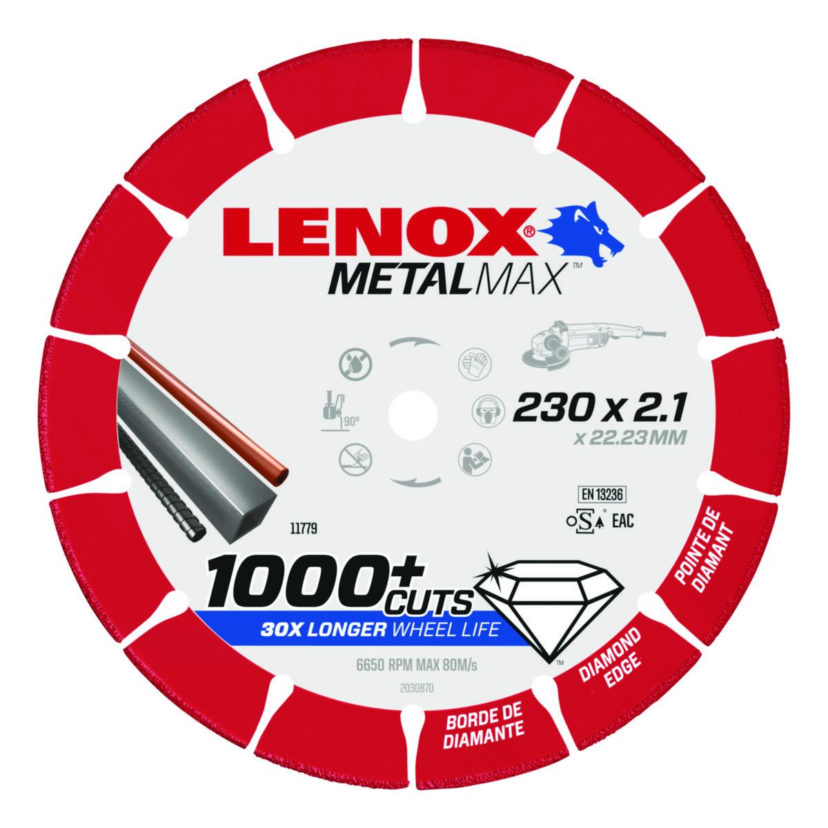 Diamantkapskiva Lenox Metal Max - KAPSKIVA LENOX METAL MAX 178MM 1.5X22.2MM DIAMANT 1-PACK