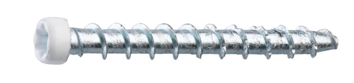 Betongskruv CTX vit - BETONGSKRUV 4.5X40 VIT 100 ST LIST/SOCKEL CTX40VITC GRABBER