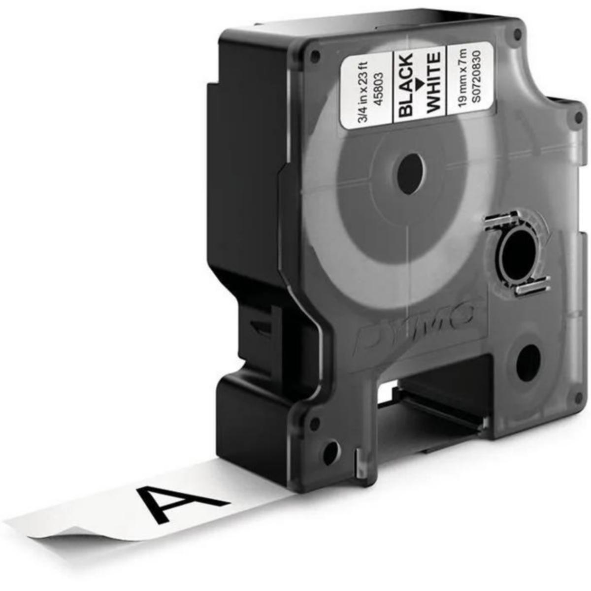 Märktejp Dymo D1 - MÄRKBAND DYMO D1 24MM VIT M SVART TEXT