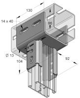 Montageadapter EF Centum-H Stex 45/90D, MEFA