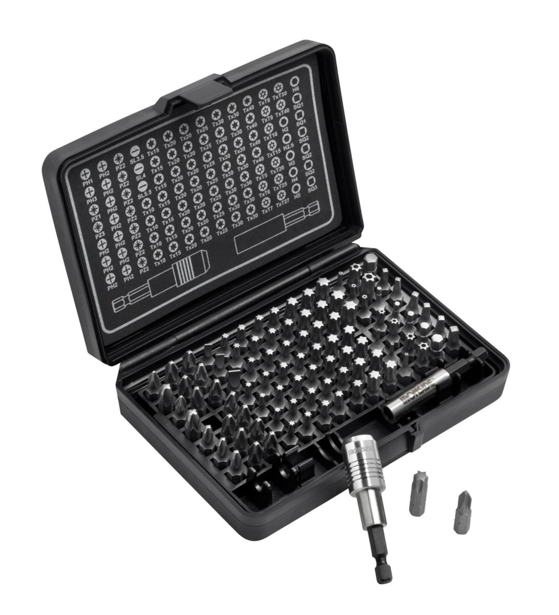 Bitssats Ironside 100 delar - BITSSATS 100 DEL INK 2 HÅLLARE IRONSIDE 244099