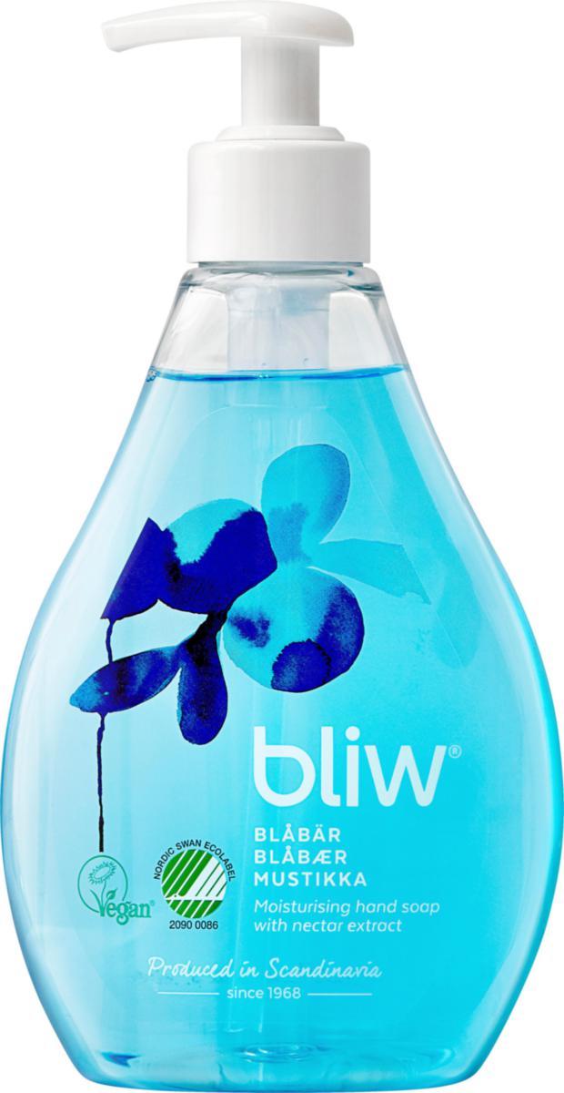 Flytande tvål Bliw - TVÅL FLYTANDE MED PUMP BLÅBÄR 300 ML BLIW