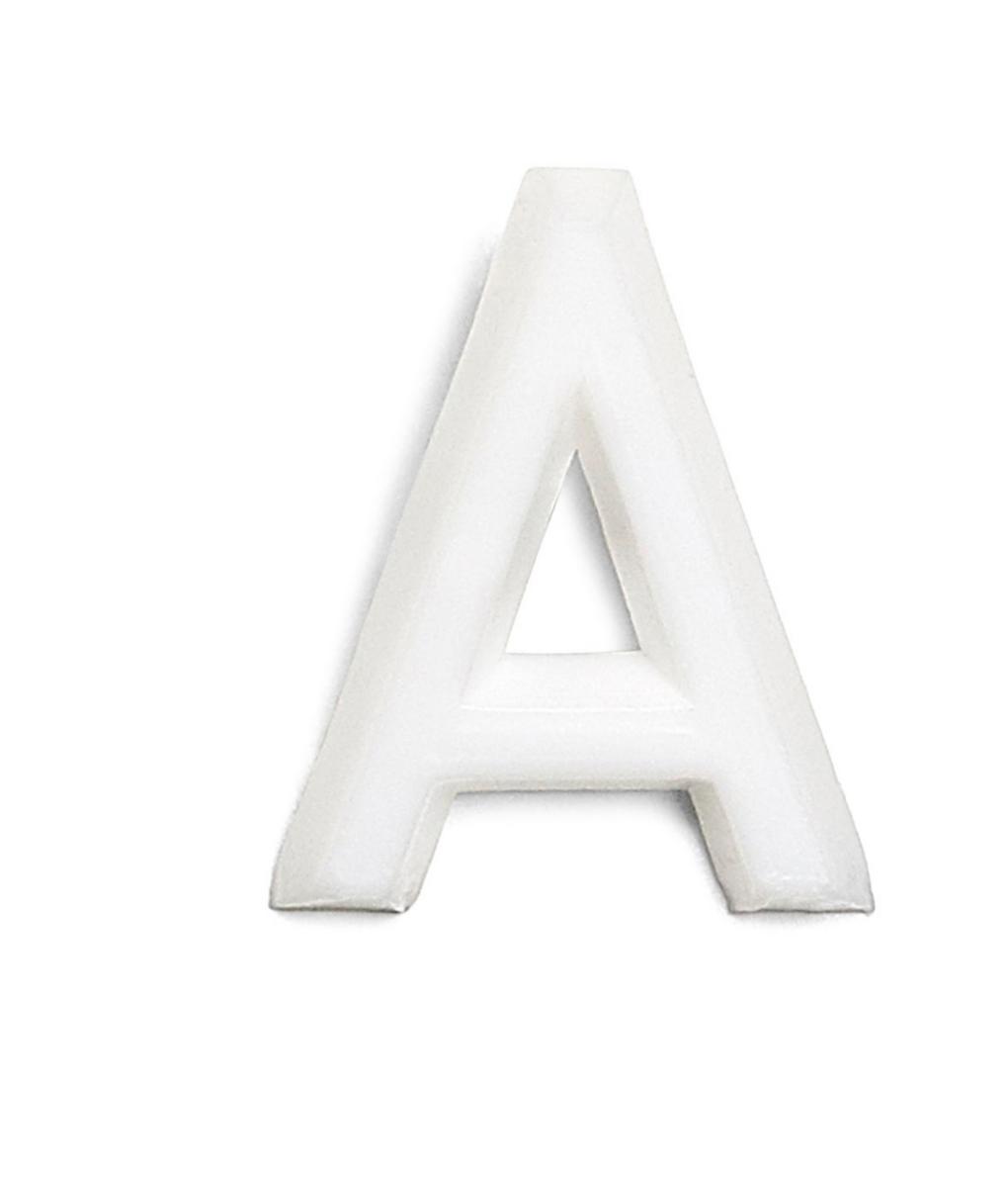 Bokstäver av plast 13 mm - BOKSTAV 1002 13MM PLAST VIT A HABO 22780